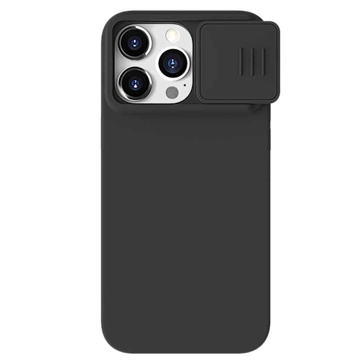 

For iPhone 15 Pro NILLKIN CamShield Liquid Silicone Phone Case(Black)