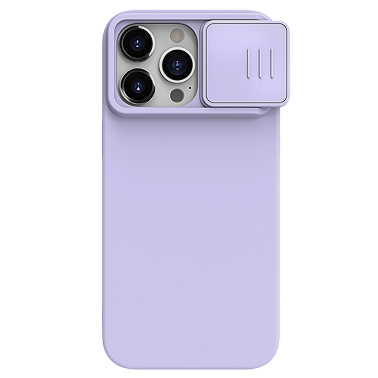 

For iPhone 15 Pro NILLKIN CamShield Liquid Silicone Phone Case(Purple)