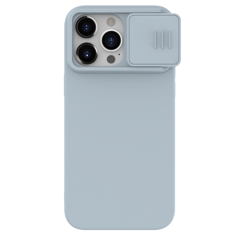 

For iPhone 15 Pro NILLKIN CamShield Liquid Silicone Phone Case(Grey)