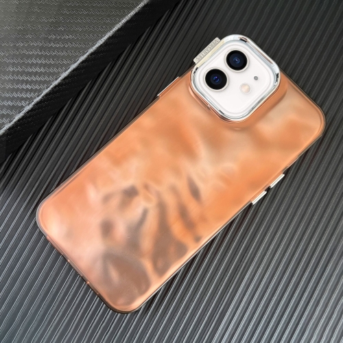 

For iPhone 11 3D IMD Water Ripple TPU + Acrylic Electroplated Phone Case(Orange)