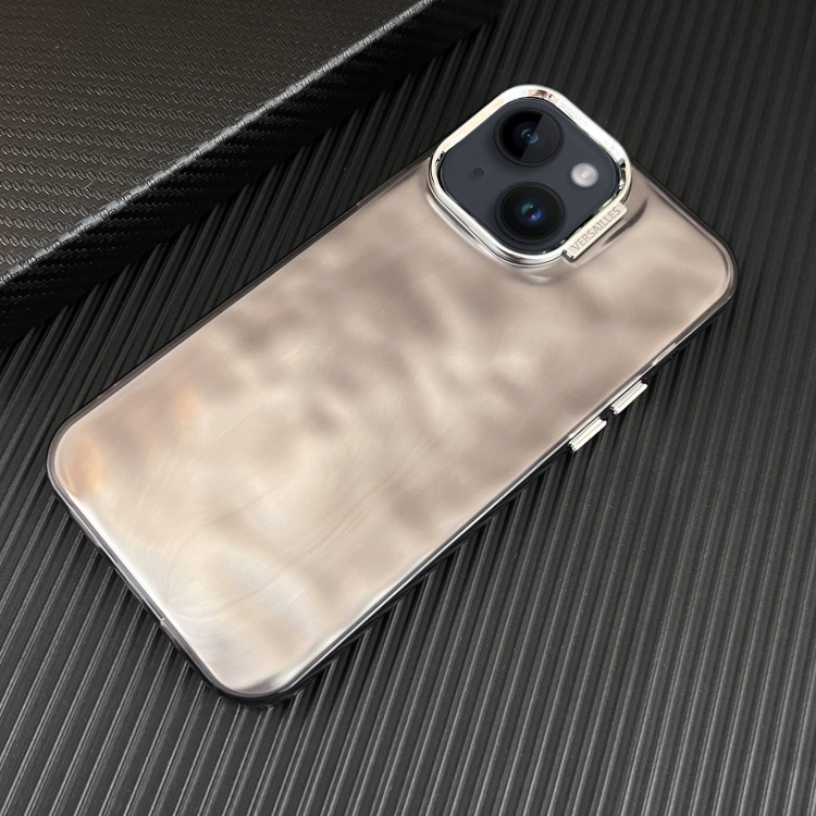 

For iPhone 14 3D IMD Water Ripple TPU + Acrylic Electroplated Phone Case(Black)