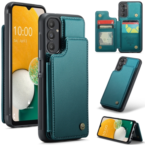 

For Samsung Galaxy A13 5G CaseMe C22 Card Slots Holder RFID Anti-theft Phone Case(Blue Green)