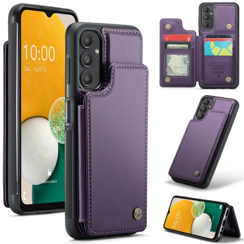 

For Samsung Galaxy A13 5G CaseMe C22 Card Slots Holder RFID Anti-theft Phone Case(Purple)