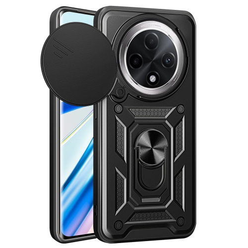 

For OPPO F27 Pro / F27 Pro+ Global Sliding Camera Cover Design TPU Hybrid PC Phone Case(Black)