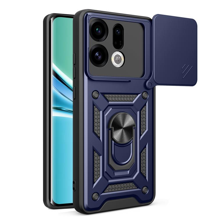 

For OPPO Find X9 Sliding Camera Cover Design TPU+PC Phone Case(Blue)