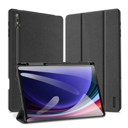 

For Samsung Galaxy Tab S10+ DUX DUCIS Domo Series Magnetic Flip Leather Tablet Case(Black)