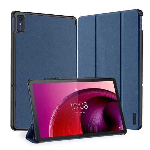 

For Lenovo Tab M10 5G 10.6 DUX DUCIS Domo Series Magnetic Flip Leather Tablet Case(Blue)