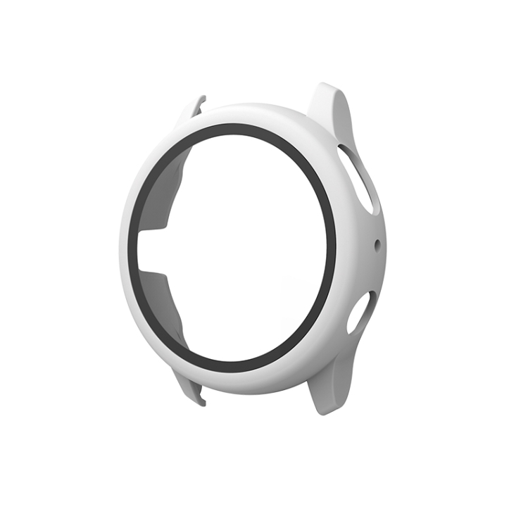 

For Samsung Galaxy Watch Active 2 40mm PC Protective Case with Tempered Glass Film(White)
