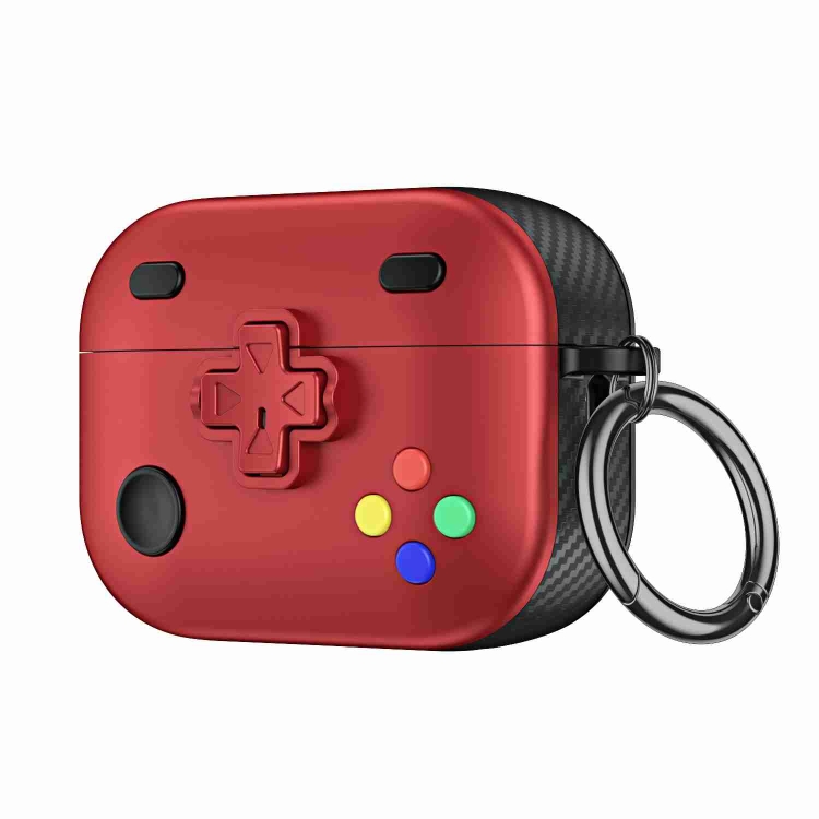 

For AirPods Pro 2 Game Console Shape Wireless Earphones Protective Case(Red)