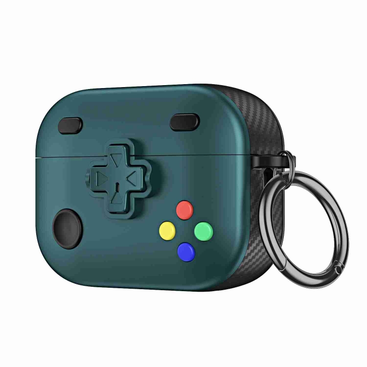 

For AirPods Pro 2 Game Console Shape Wireless Earphones Protective Case(Green)