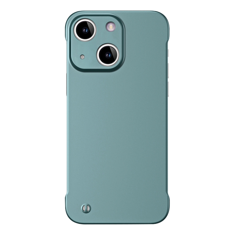 

For iPhone 15 Plus Frameless Metallic Paint Hybrid PC Phone Case(Green)
