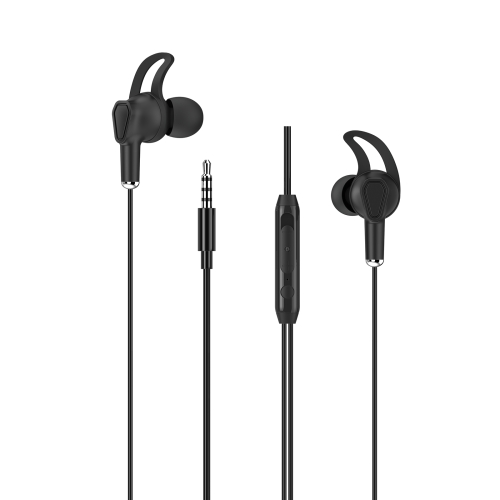 WIWU EB309 3.5mm入耳式立体声有线耳机，线长：1.1m（黑色）