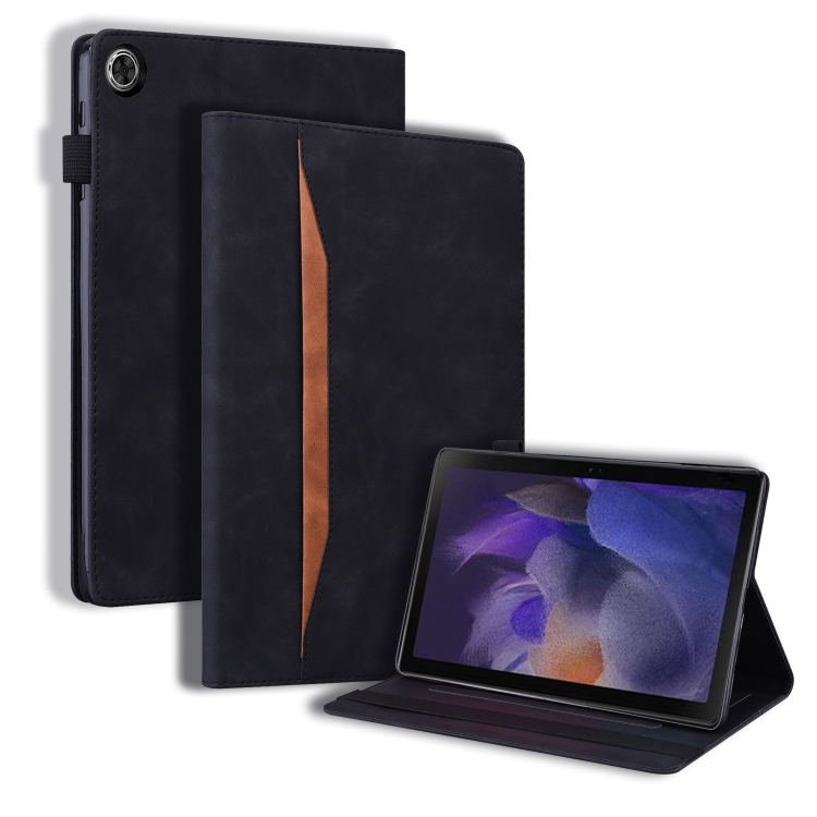 

For Samsung Galaxy Tab A9 Splicing Shockproof Leather Tablet Case(Black)