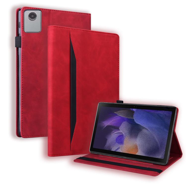 

For Lenovo Xiaoxin Pad 11 2025 Splicing Shockproof Leather Tablet Case(Red)