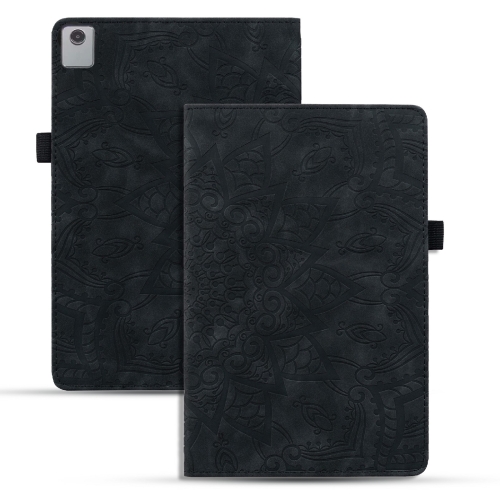 

For Lenovo Tab M11 / Xiaoxin Pad 11 2024 Calf Texture Embossed Leather Tablet Case(Black)