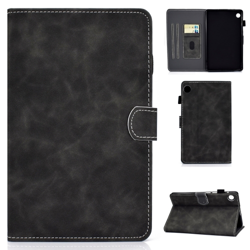 For Samsung Galaxy Tab A9 Cowhide Texture Horizontal Flip Leather Tablet Case(Grey)