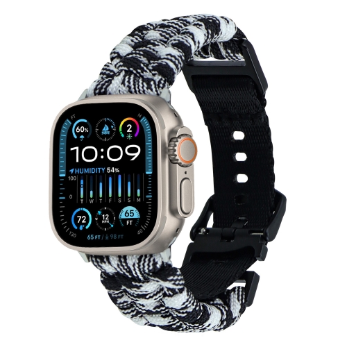 Cinturino per orologio con fibbia intrecciata semplice in tessuto Paracord  da 40 mm per Apple Watch