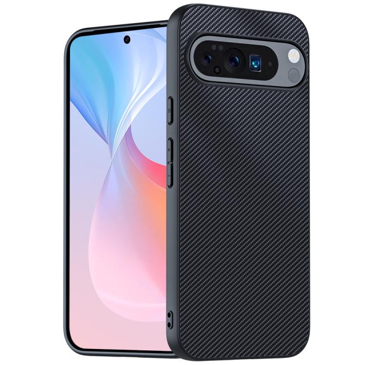 

For Google Pixel 10 Pro XL Ultra-thin Carbon Fiber Texture Printing Phone Case(Black)