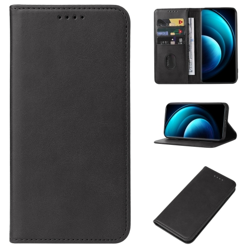 

For vivo X100 Pro Magnetic Closure Leather Phone Case(Black)