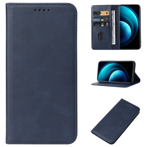 

For vivo X100 Pro Magnetic Closure Leather Phone Case(Blue)
