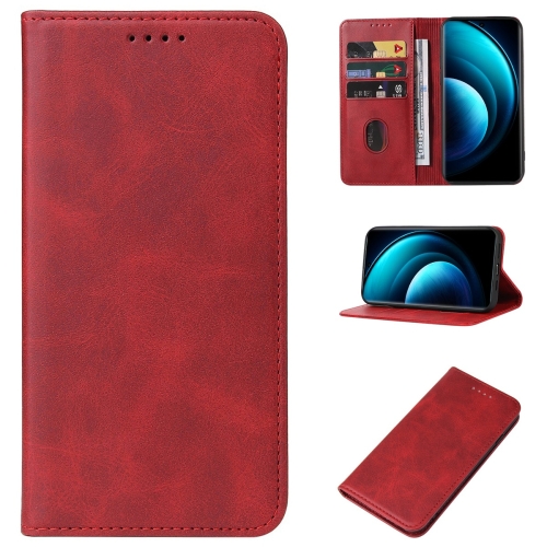 

For vivo X100 Pro Magnetic Closure Leather Phone Case(Red)