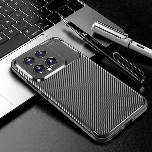 

For Xiaomi 14 Carbon Fiber Texture Shockproof TPU Phone Case(Black)