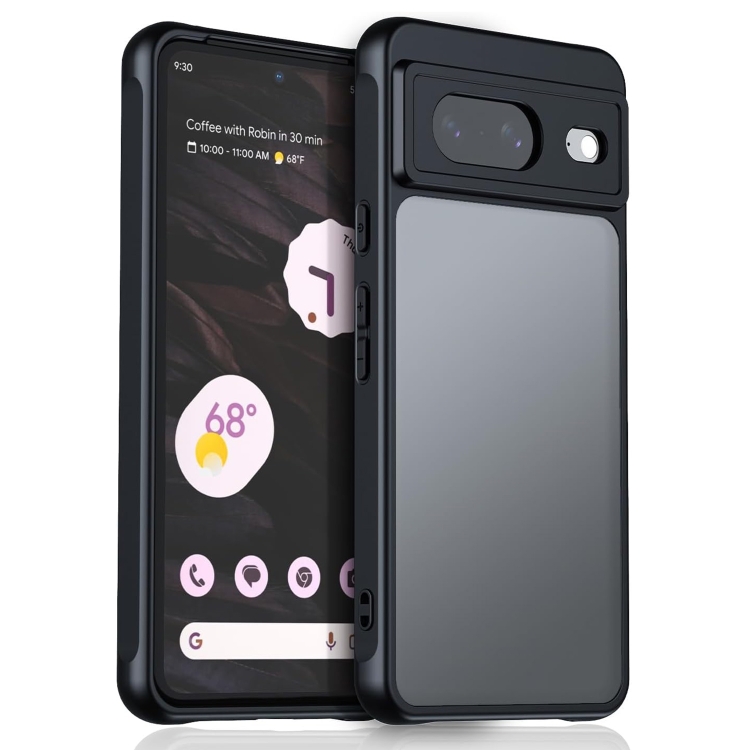 

For Google Pixel 8 Pro Ultra-thin Translucent PC+TPU Phone Case(Black)