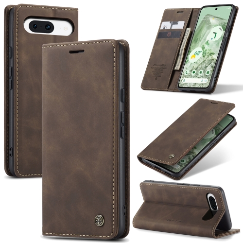

For Google Pixel 8A CaseMe 013 Multifunctional Horizontal Flip Leather Phone Case(Coffee)