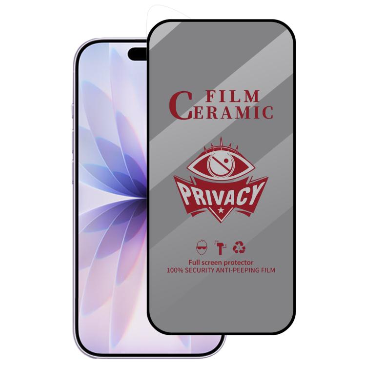 

For iPhone 17 Full Coverage HD Privacy Ceramic Film