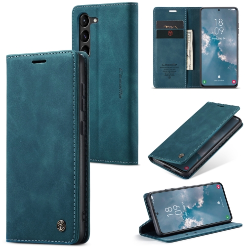 

For Samsung Galaxy S24 5G CaseMe 013 Multifunctional Horizontal Flip Leather Phone Case(Blue)