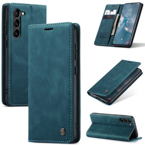 

For Samsung Galaxy S24+ 5G CaseMe 013 Multifunctional Horizontal Flip Leather Phone Case(Blue)
