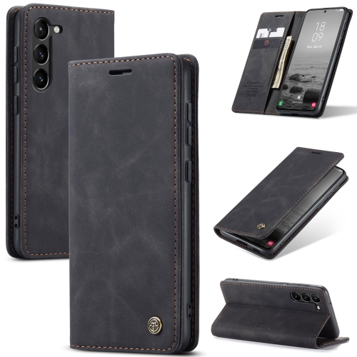 

For Samsung Galaxy S24+ 5G CaseMe 013 Multifunctional Horizontal Flip Leather Phone Case(Black)