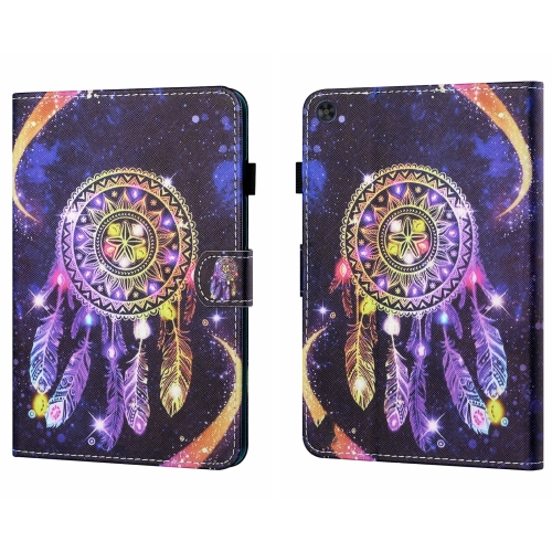 

For Samsung Galaxy Tab A9+ Coloured Drawing Stitching Flip PU Tablet Case with Sleep / Wake-up Function(Starry Sky Wind Chimes)