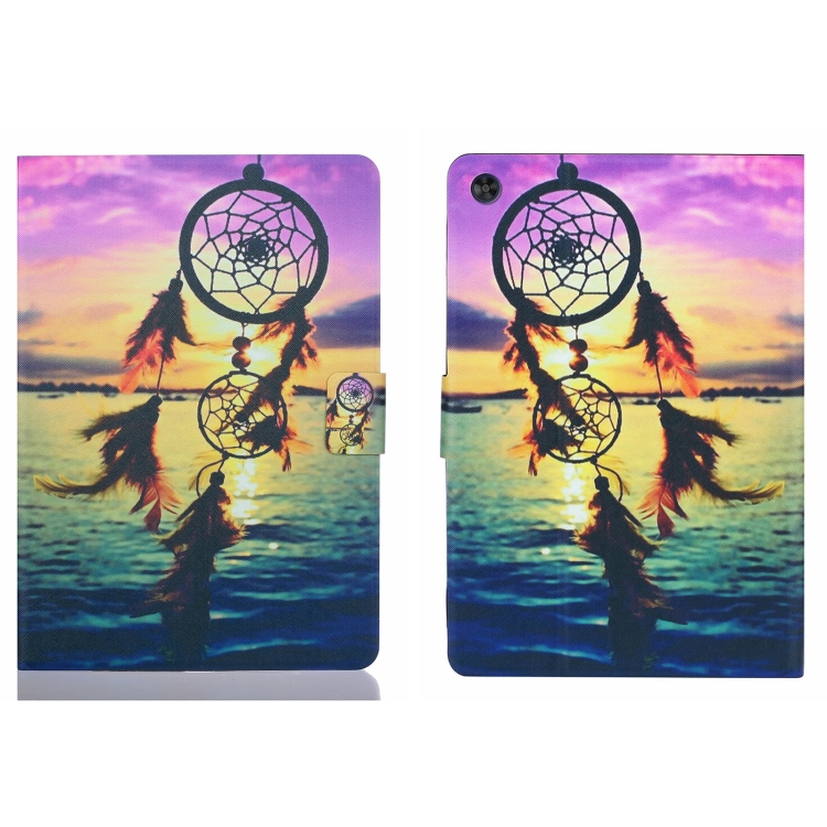 

For Samsung Galaxy Tab A9 Voltage Coloured Drawing Smart PU Tablet Case with Sleep / Wake-up Function(Dreamcatcher)