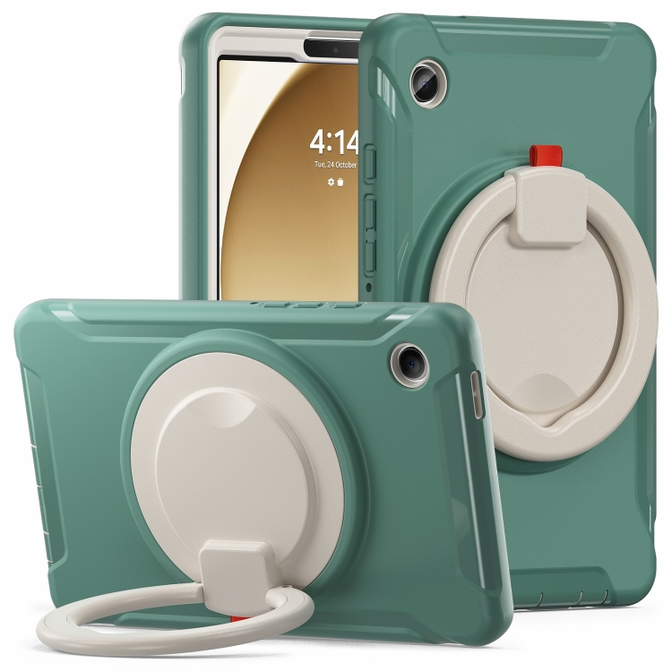 

For Samsung Galaxy Tab A9 Shockproof TPU + PC Protective Tablet Case(Emmerald Green)