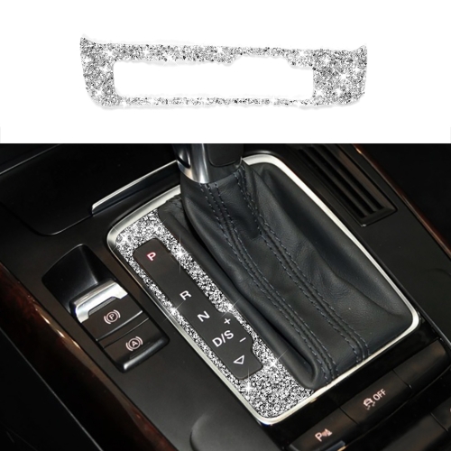 

For Audi A4 / A5 / Q5 Car Gear Panel Diamond Decoration Sticker, Left Drive