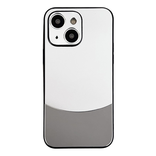 

For iPhone 15 Plus Shockproof Frosted PC Silicone Frame Phone Case(Silver)