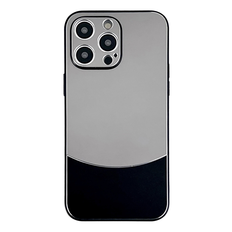 

For iPhone 14 Pro Shockproof Frosted PC Silicone Frame Phone Case(Black)