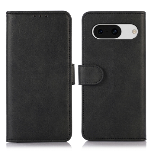 

For Google Pixel 8a Cow Texture Flip Leather Phone Case(Black)