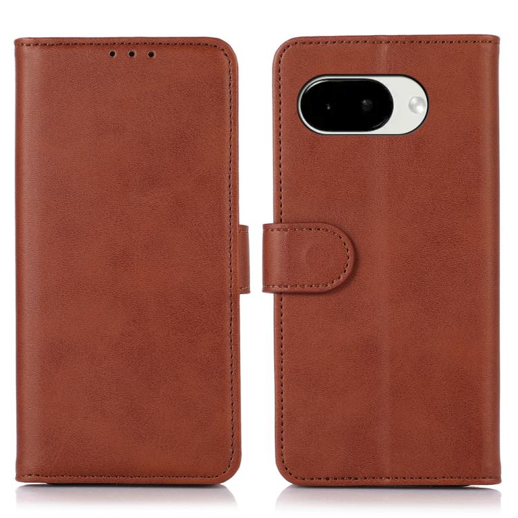 

For Google Pixel 10a Cow Texture Flip Leather Phone Case(Brown)