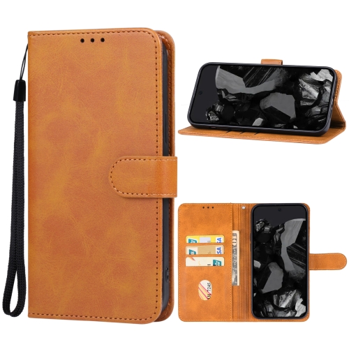 

For Google Pixel 9 Pro Leather Phone Case(Brown)