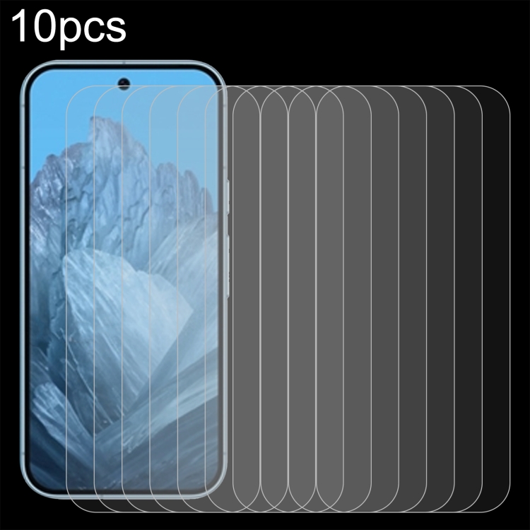 

For Google Pixel 9 10pcs 0.26mm 9H 2.5D Tempered Glass Film