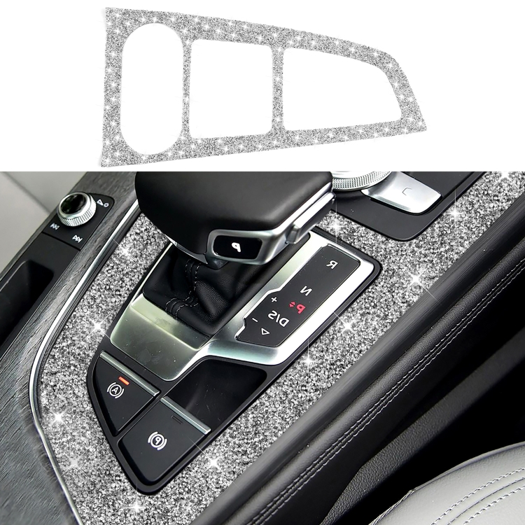 

For Audi A4L / A5 2017-2019 Car Large Gear Panel Diamond Decoration Sticker, Right Drive
