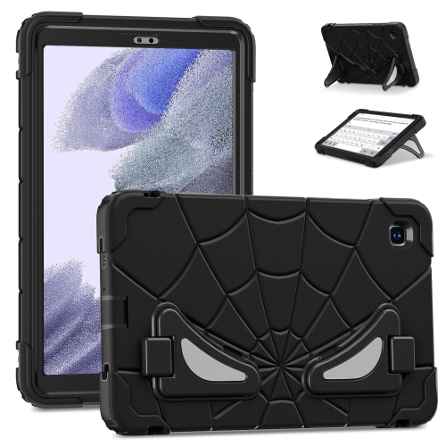 

For Samsung Galaxy Tab A7 Lite T220 Spider Silicone Hybrid PC Shockproof Tablet Case(Black)