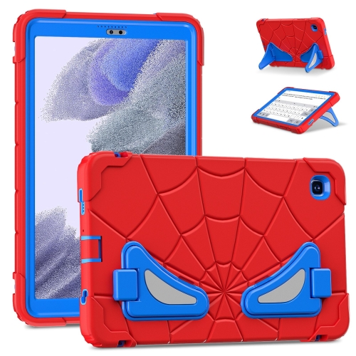 

For Samsung Galaxy Tab A7 Lite T220 Spider Silicone Hybrid PC Shockproof Tablet Case(Red Blue)