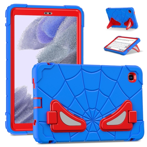 

For Samsung Galaxy Tab A7 Lite T220 Spider Silicone Hybrid PC Shockproof Tablet Case(Blue Red)