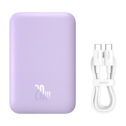 Baseus 6000mAh 20W mini Magnetic Air Wireless Fast Charging Power Bank(Purple) 