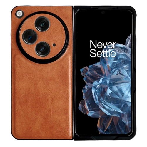 

For OPPO Find N3 / OnePlus Open Crazy Horse Texture PU + PC Phone Case(Orange)