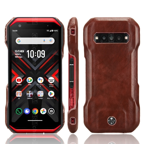 

For Kyocera Torque G06 KYG03 Litchi Texture Back Cover Phone Case(Brown)