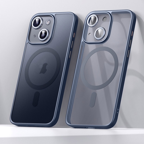 

For iPhone 15 SULADA Magsafe Magnetic Matte PC + TPU Phone Case(Titanium Blue)